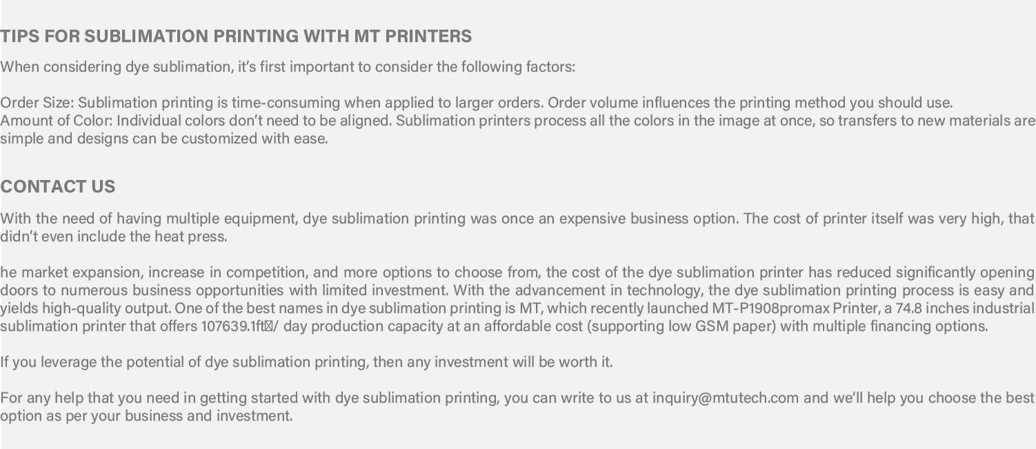 dye sublimation printer