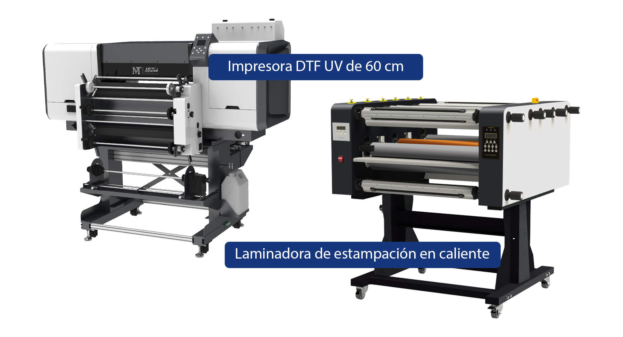 水晶标打印机+金膜覆膜机 西语