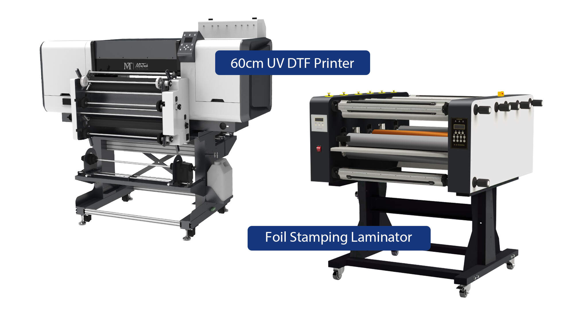 水晶标打印机+金膜覆膜机 英语