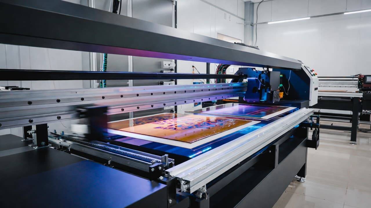 UV flatbed printer printing directly on multiple materials