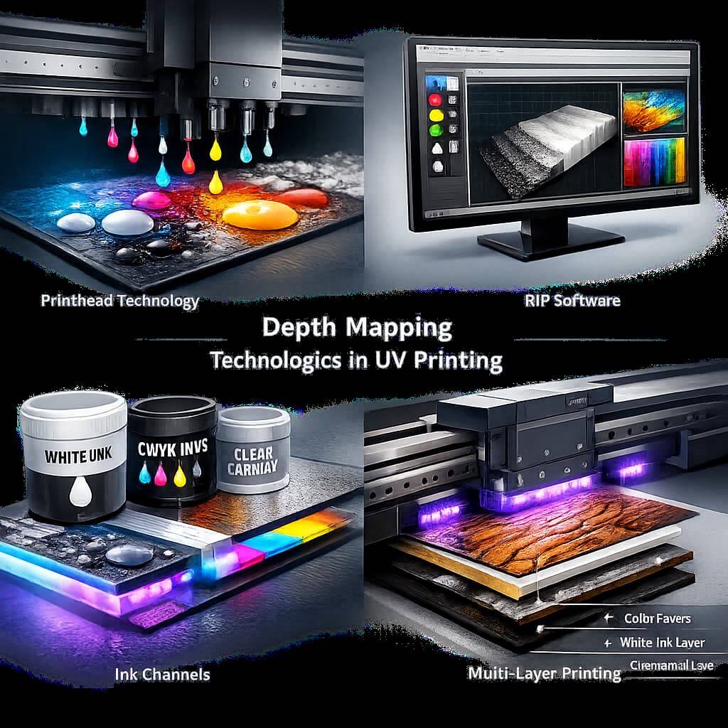  Multi-layer UV printing with white ink and varnish channels